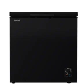 HISENSE 240L CHEST FREEZER GLASS DOOR BLACK