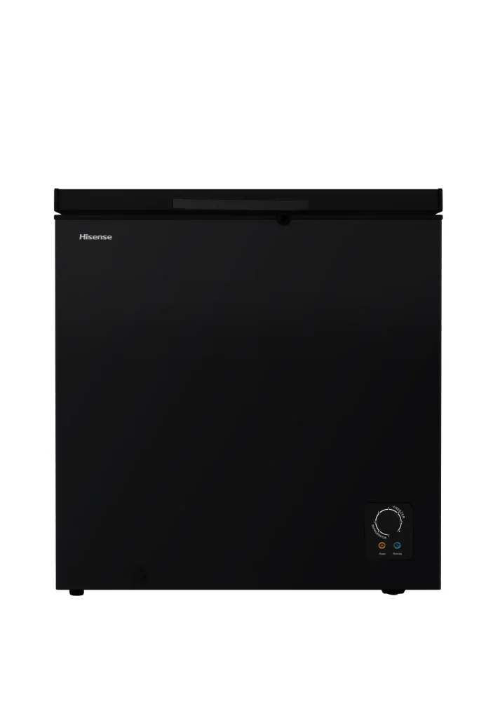HISENSE 240L CHEST FREEZER GLASS DOOR BLACK