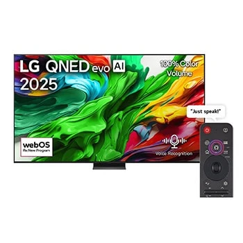 LG 100 INCH QNED EVO AI QNED86 4K 120HZ SMART TV AI MAGIC REMOTE WEBOS25 2025