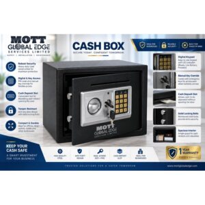 Digital Cash Box Safe with Deposit Slot