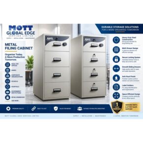 Metal Filing Cabinet – 4 Drawer