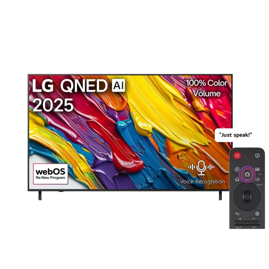 LG TV QNED 75 Inch QNED82A6A 4K Smart TV AI