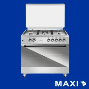 Maxi Gas Cooker 60x90 CM 5 Burners Matte Inox (TR)