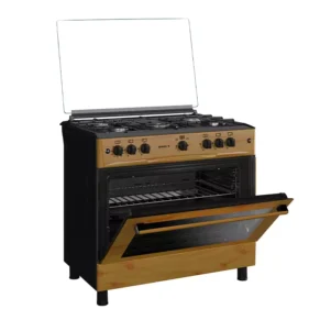 Maxi Gas Cooker 60x90 CM 5 Burners Wood