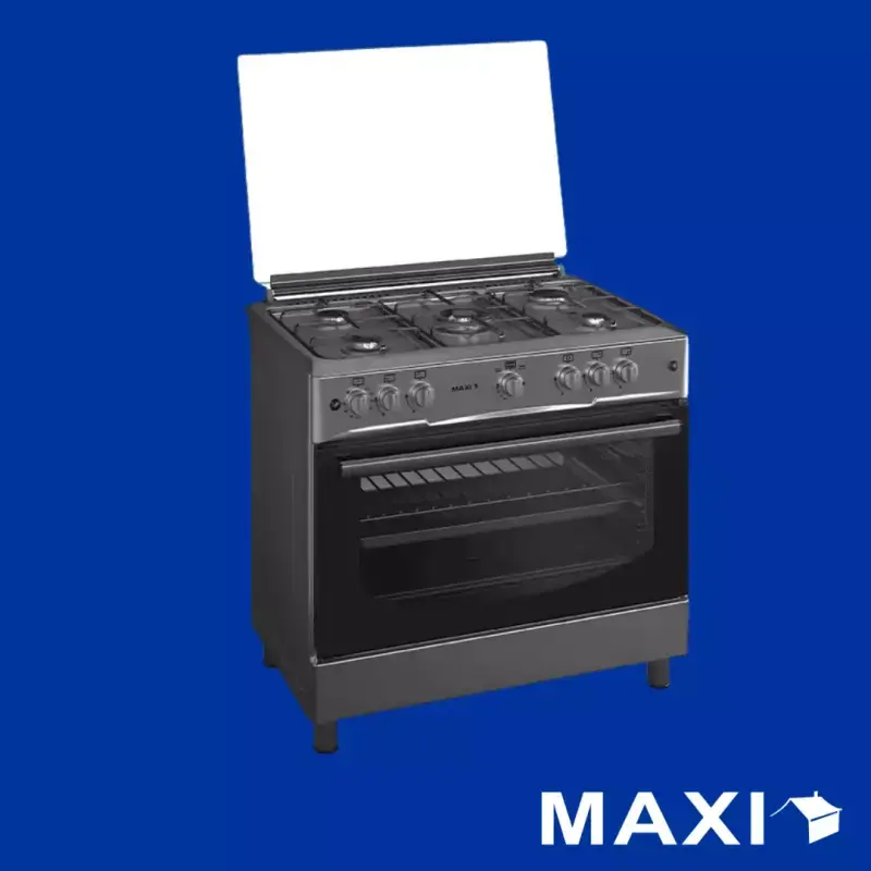 Maxi Gas Cooker 60×90 CM 5 Burners Inox