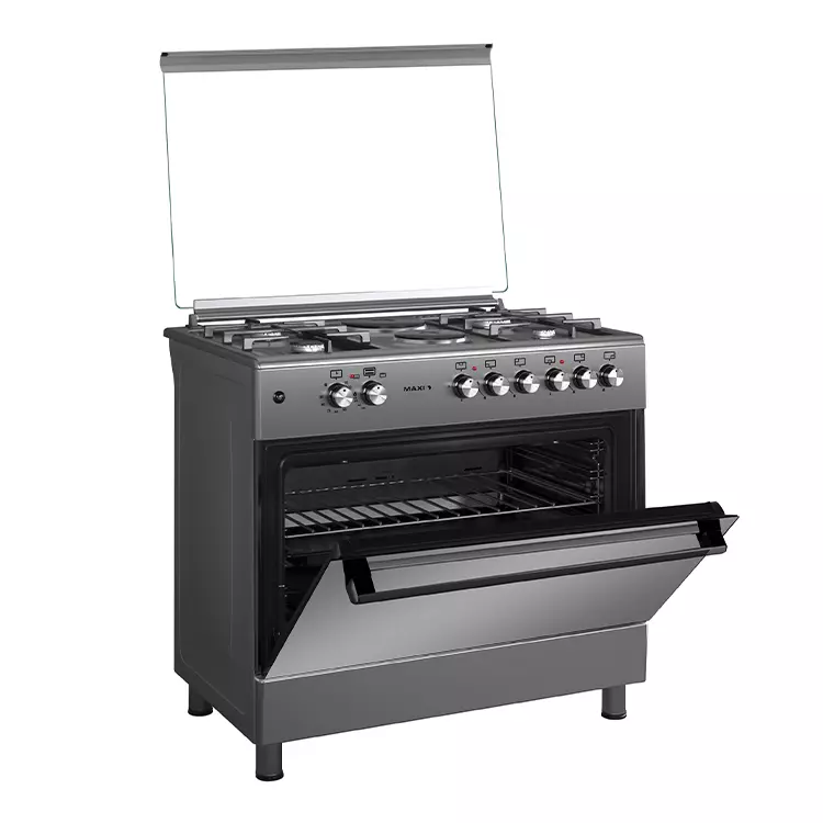 Maxi Gas Cooker 60×90 CM 4+2 Burners Matte Inox (TR)