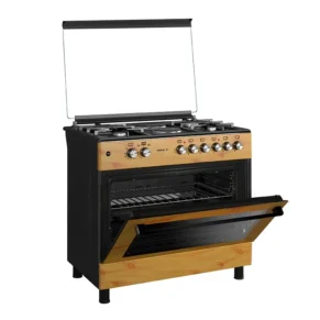 Maxi Gas Cooker 60x90 CM 4+2 Burners Wood (TR)