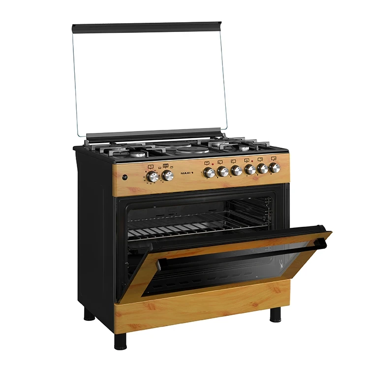 Maxi Gas Cooker 60×90 CM 4+2 Burners Wood (TR)