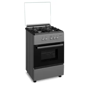 Maxi Gas Cooker 60x60 CM 4 Burners Black & Grey (Basic)