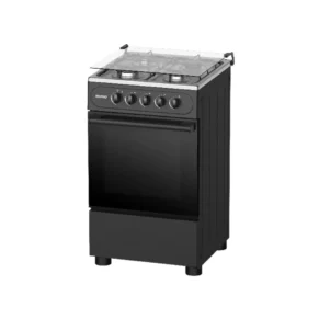 Maxi Gas Cooker 50x50 CM 4 Burners Stainless Steel & Black