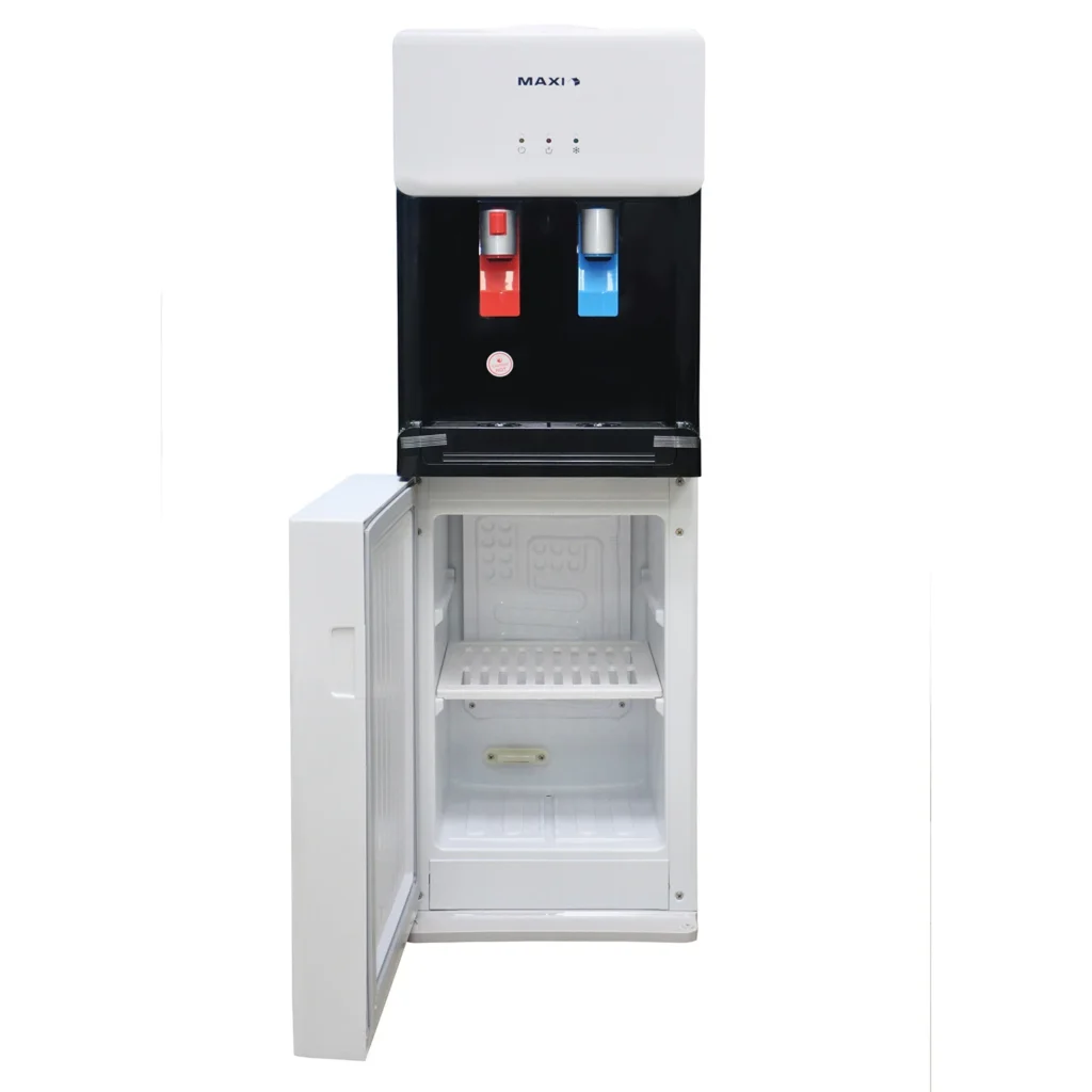 Maxi Water Dispenser with Bottom Fridge 2-Faucet (1675S-B)